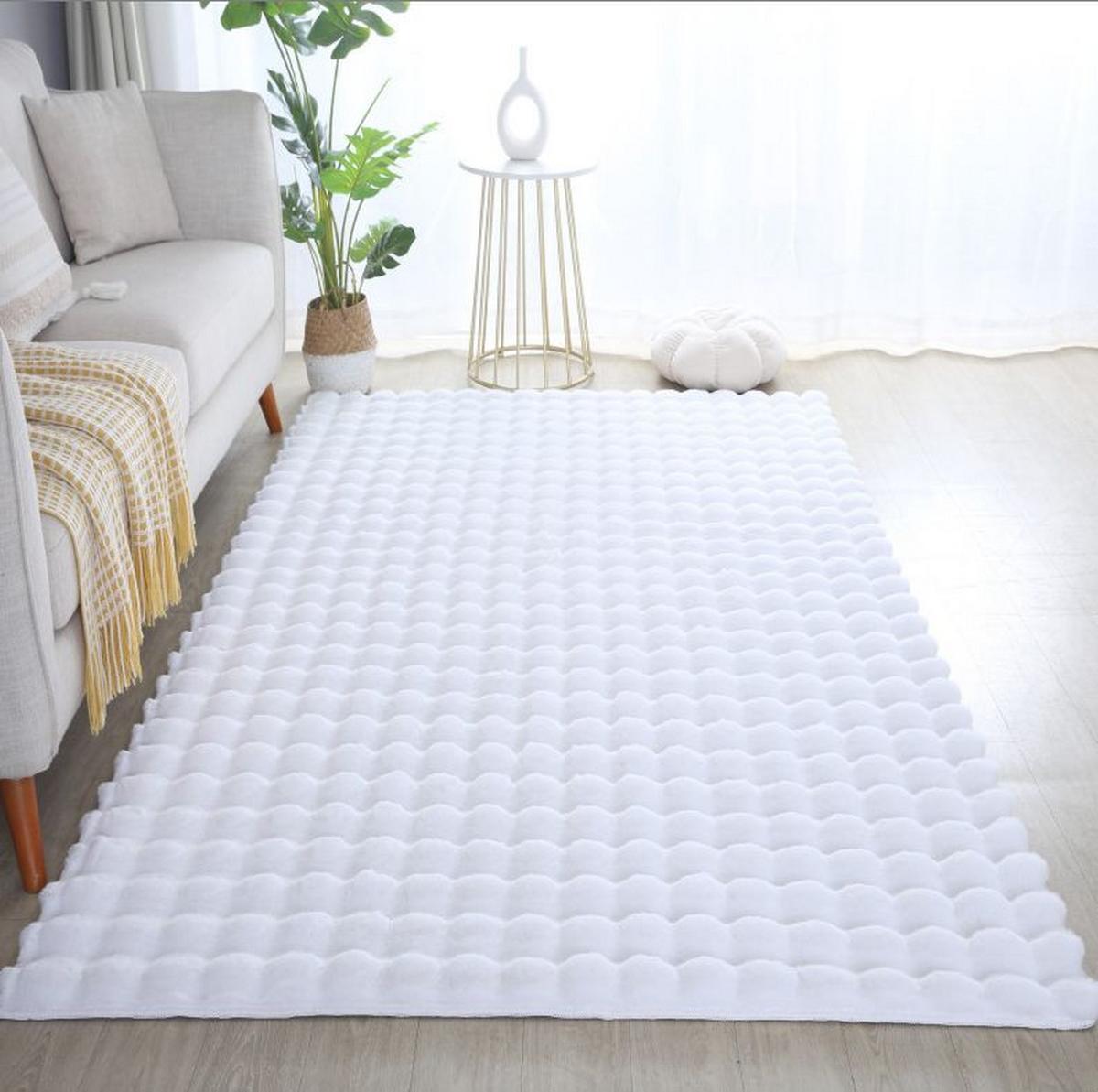 Preproga Z Visokim Florom Ambiance, Bela, 120x170cm - bela, Basics, tekstil (120/170cm) - Novel