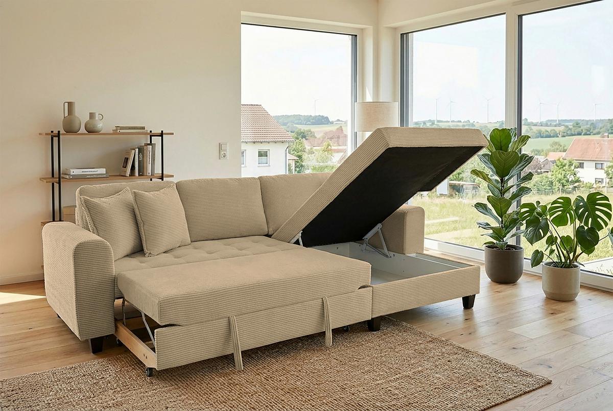 Coltar MORITZ - caramel, Trend, textil (265/155cm) - Modern Living