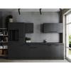 Kuhinjski Blok Brez Aparatov Oliver, 310cm - temno siva/črna, Design, kovina/leseni material (310cm) - Respekta