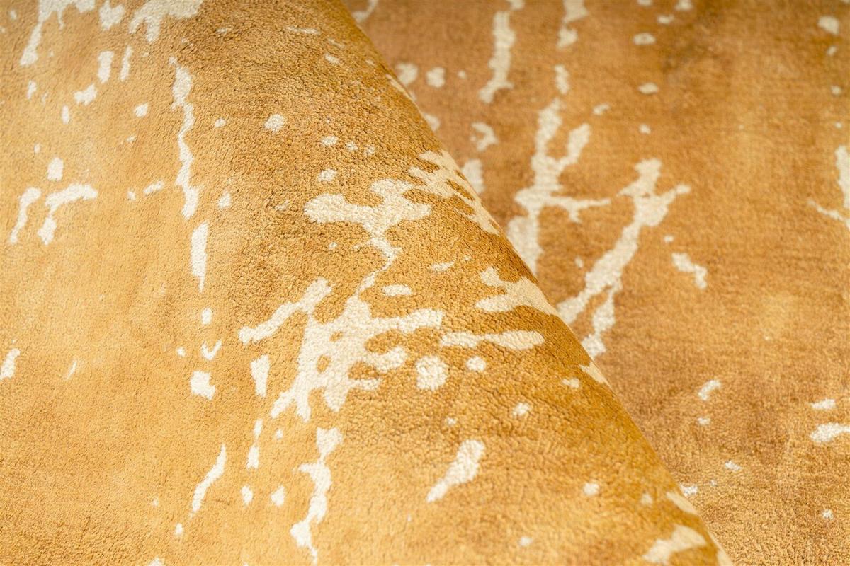 Flachwebeteppich Dolce Vita 225 Gold 200 X 290 - Goldfarben, Basics, Textil (200/290cm) - Kayoom