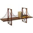 Wandregal Braun - Braun, LIFESTYLE, Metall (100/46/26cm) - Modern Living