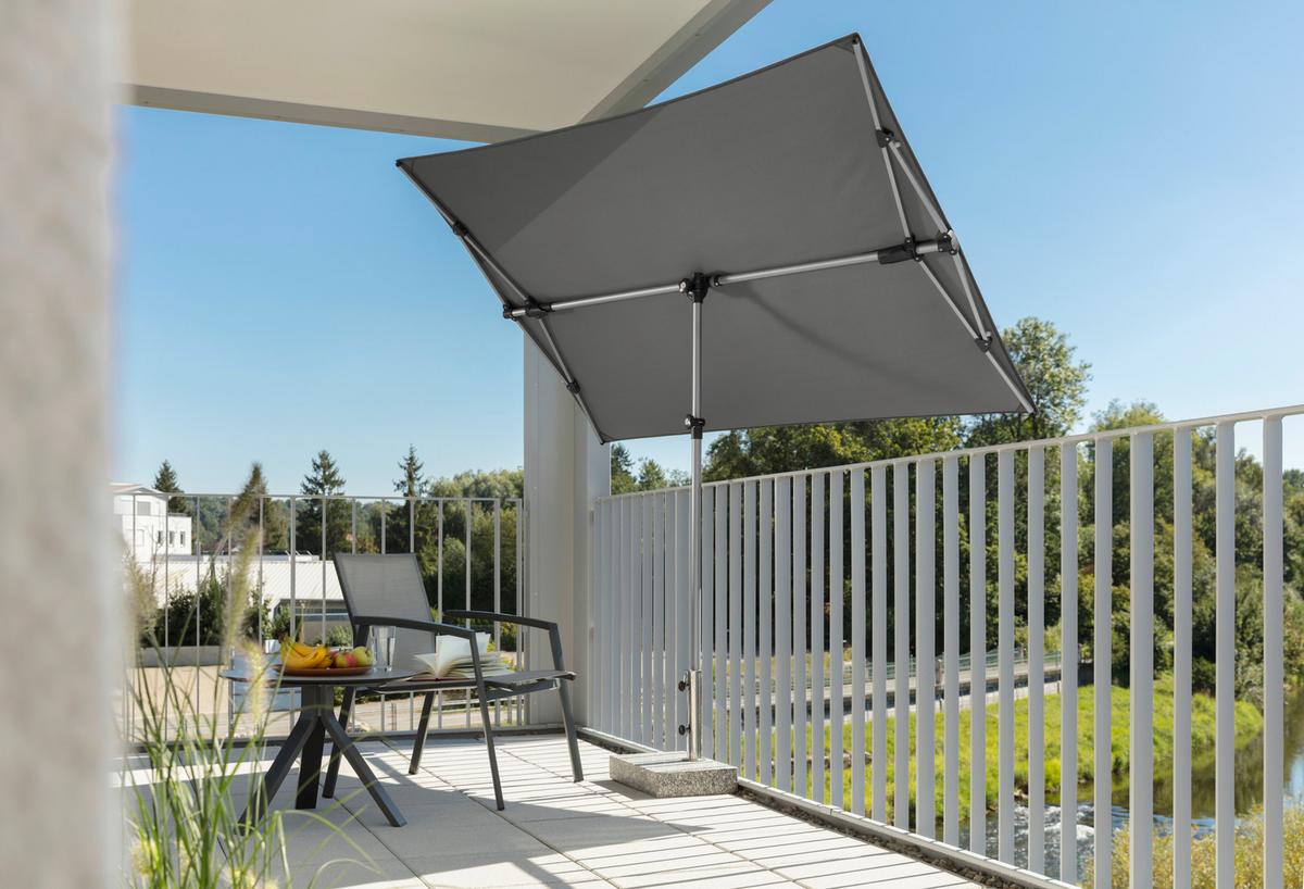 Ampelschirm Novara ca.190x188x140cm Anthrazit - Anthrazit, Basics, Textil/Metall (190/188/140cm) - Schneider