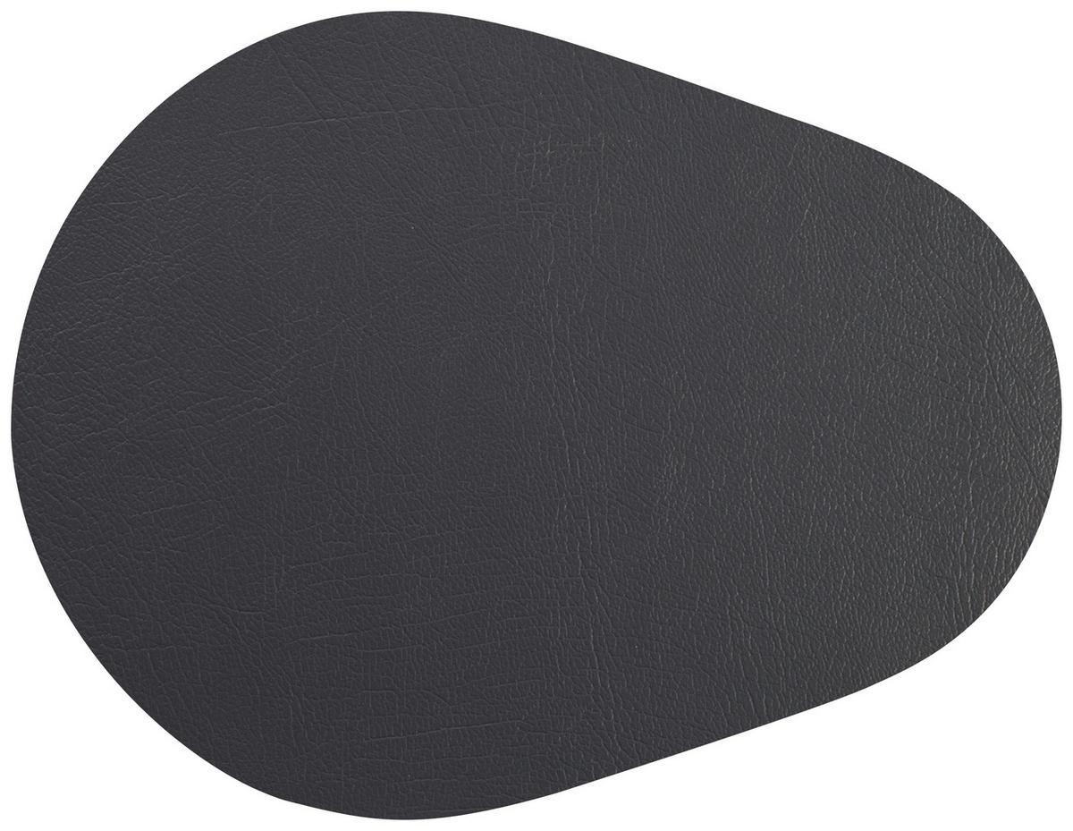 Alátét Jette - antracit, bőr (10/13cm) - Premium Living