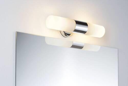 Wandleuchte Lenia in Chromfarben max. 2x20 Watt - Chromfarben, Basics, Glas/Metall (33/8/10,5cm) - Paulmann