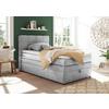 Boxspringbett Tacoma 3 inkl. Topper ca. 120x200 cm Silberf. - Silberfarben, KONVENTIONELL, Kunststoff (120/200cm) - MID.YOU