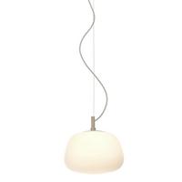 Függőlámpa Sapporo - homokszínű/fehér, Trend, üveg (25cm) - It's about Romi