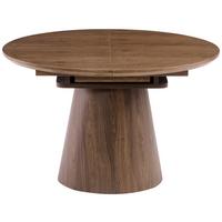 Raztegljiva Miza Sundsvall, Barva Oreha, 120-160x120 - barva oreha, Moderno, leseni material/les (120-160/120/76cm) - P & B