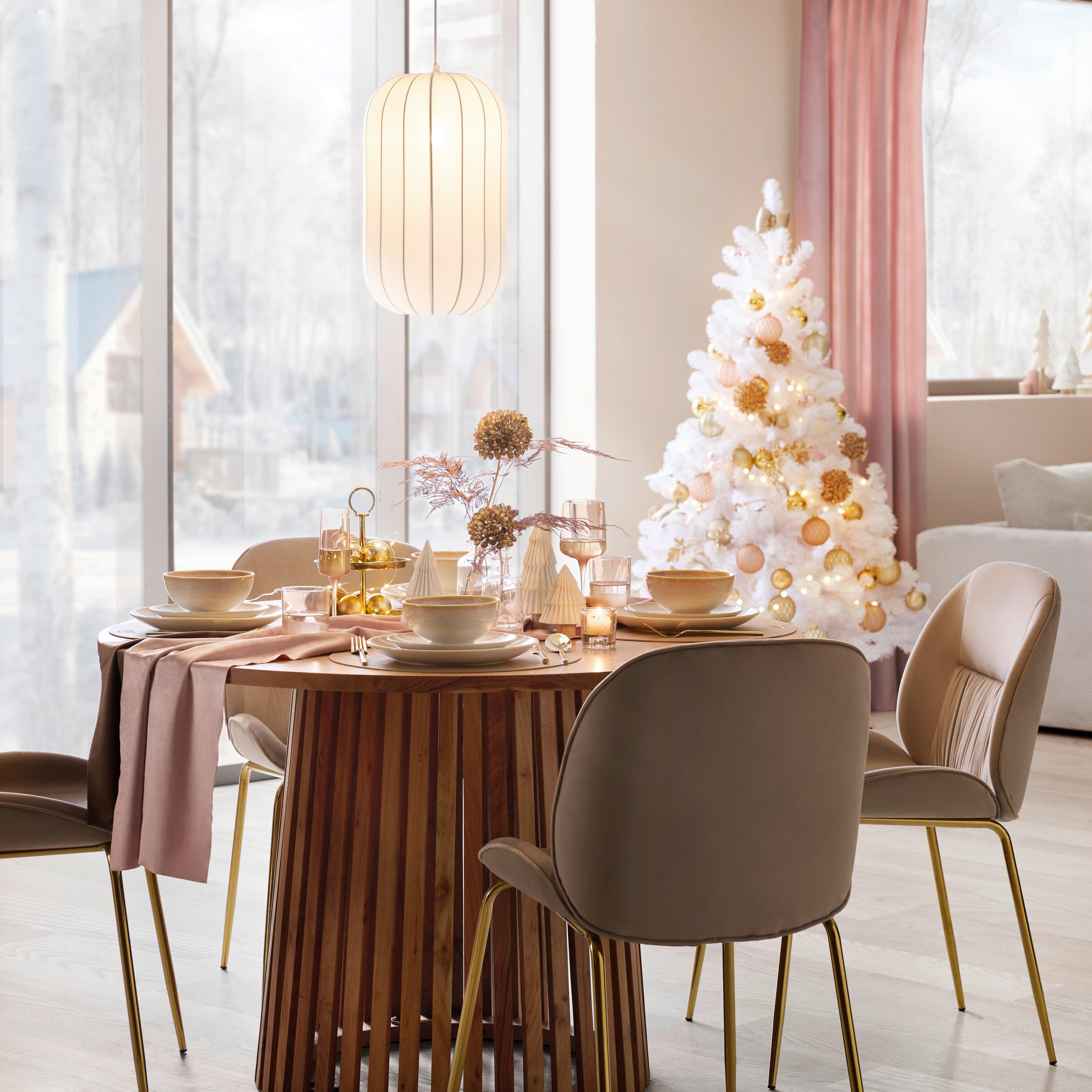 HÄNGLAMPA STOIU - vit, Modern, metall/textil (25/120cm) - Mömax