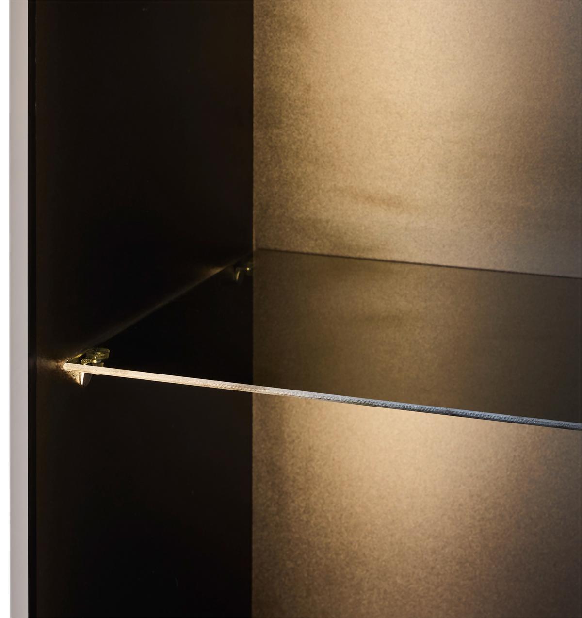 KOMODA WYSOKA KASANO - czarny/kaszmir, Design, materiał drewnopochodny/metal (91/141/41cm) - Voleo
