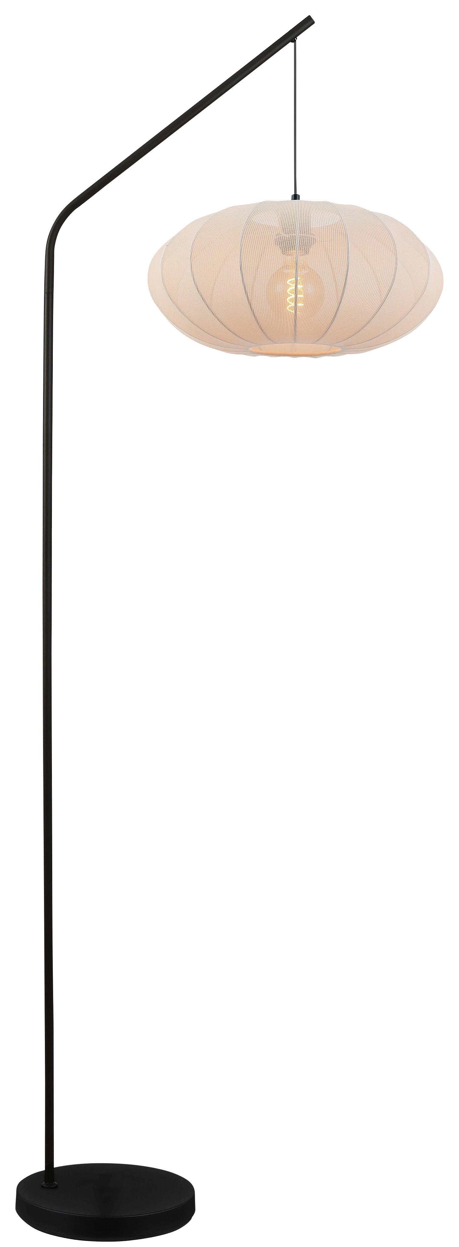 Stoječa Svetilka Modern - črna/bela, Moderno, kovina/tekstil (63.5/40/180cm) - Mömax