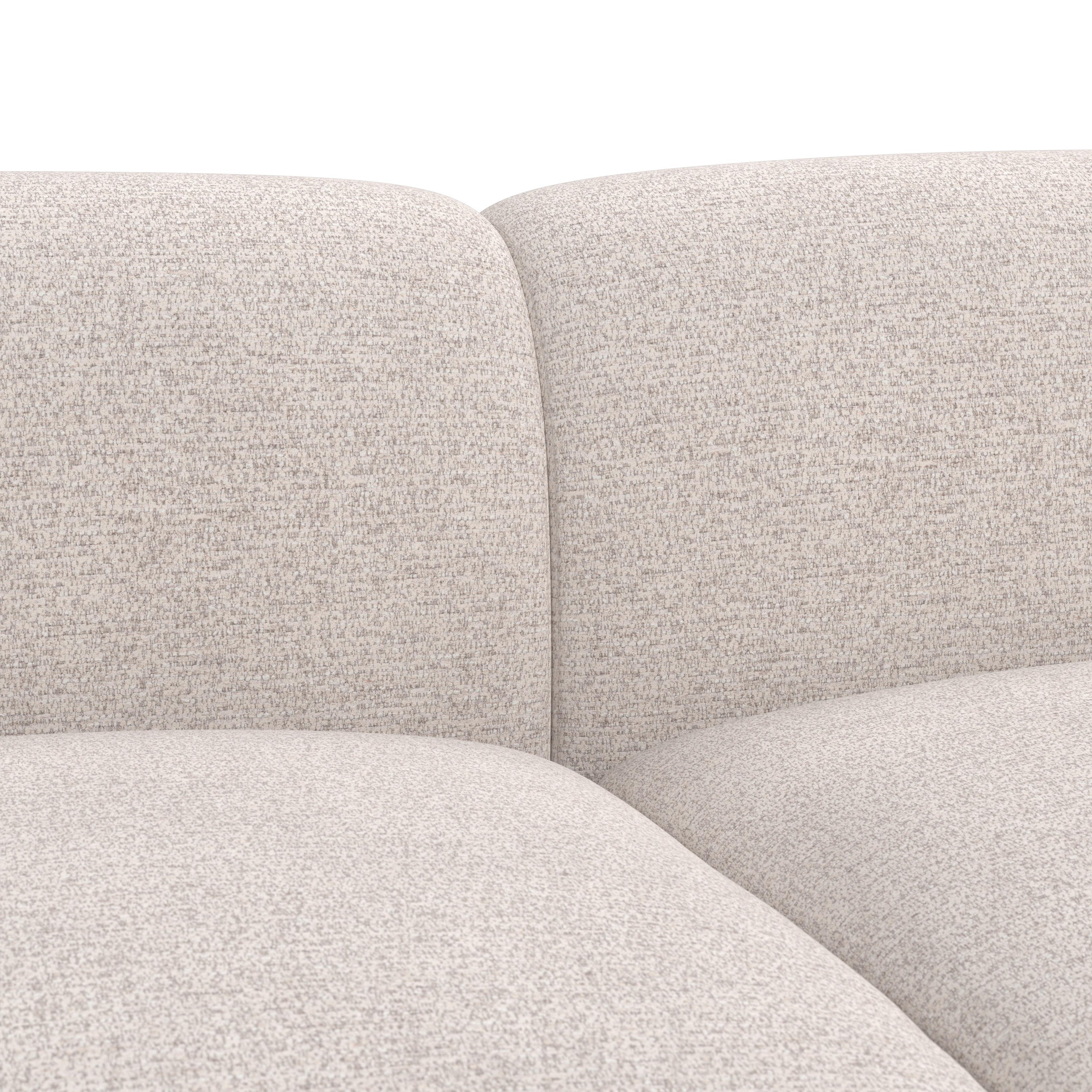HÖRNSOFFA MARLO - svart/cremefärgad, Modern, trä/textil (263/162cm) - Bessagi Home