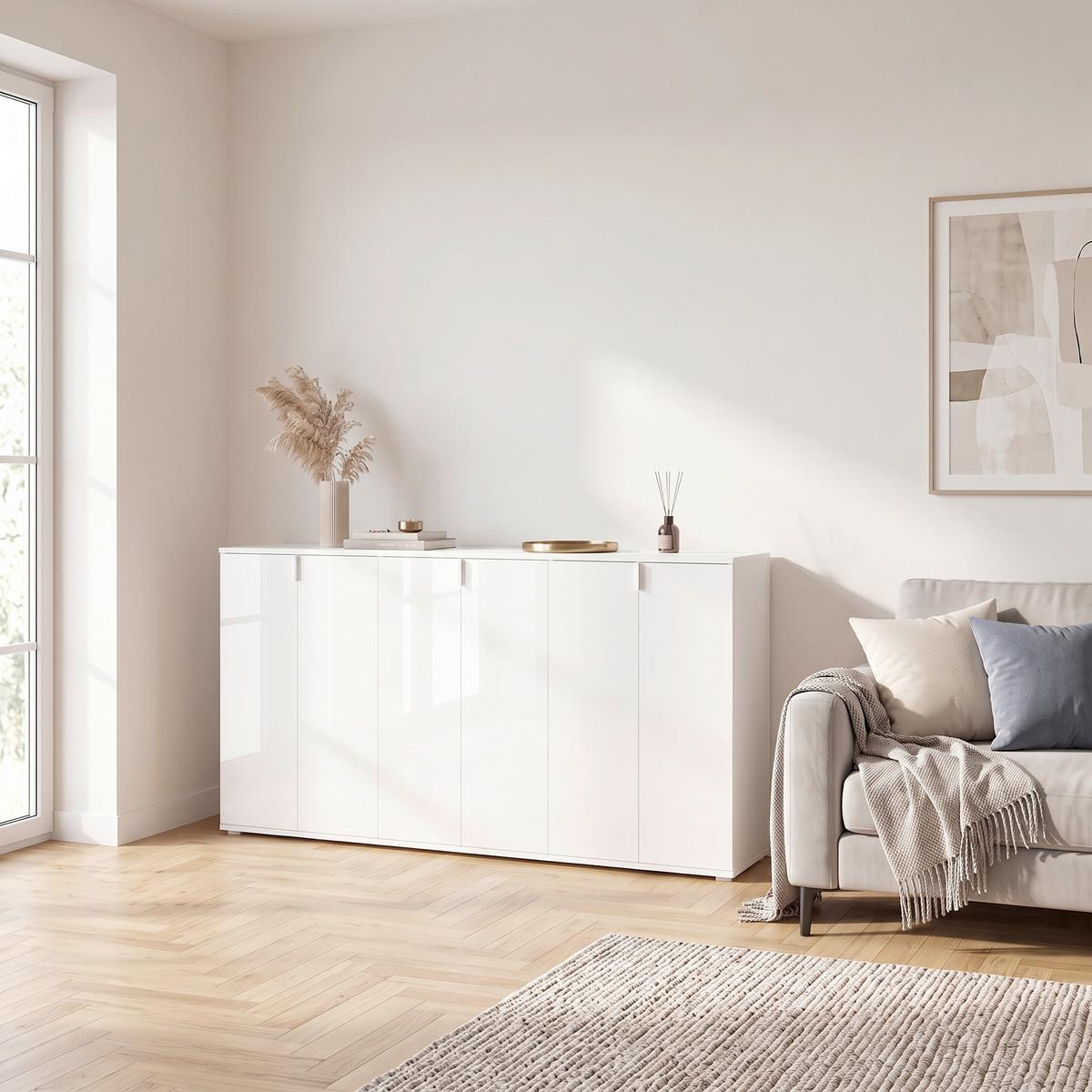 Sideboard Weiss Hochglanz online kaufen ➤ mömax