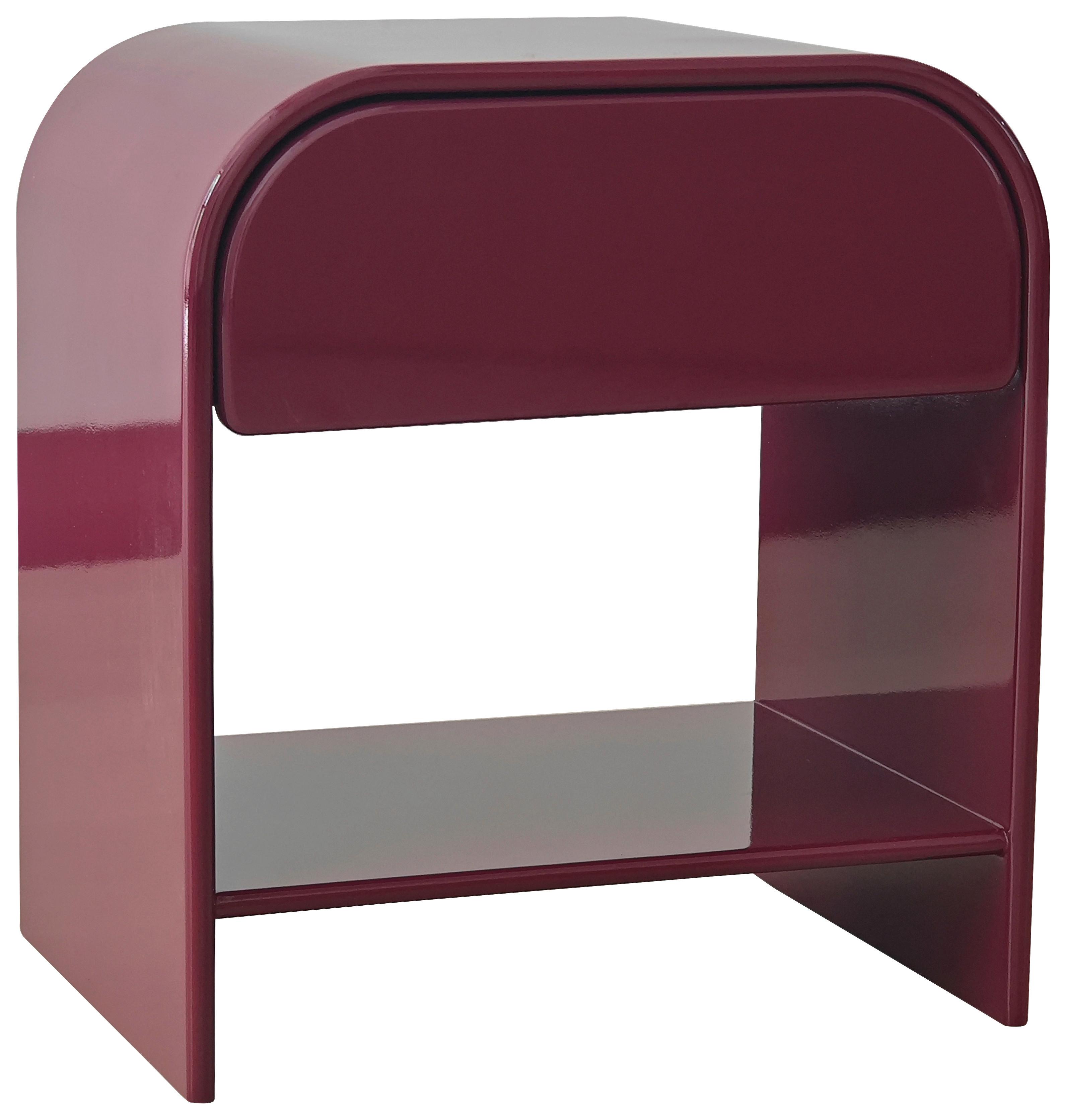 Noćni Ormarić Ruby - boja crnog vina, Moderno, pločasti materijal (40/45/30cm) - Modern Living