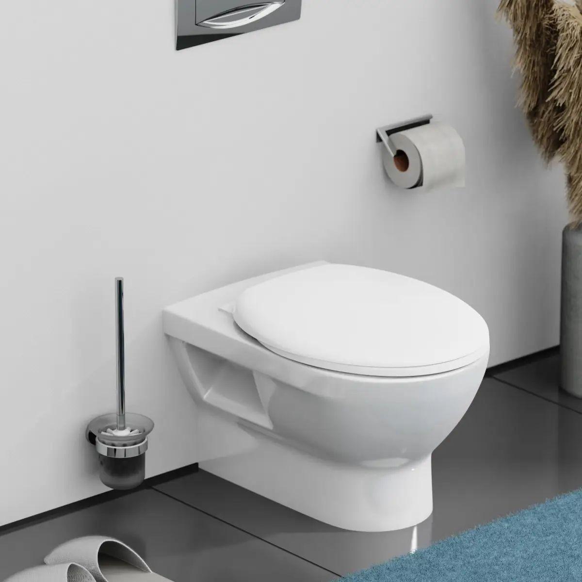 Wc-ülőke Luka - fehér, műanyag (37.3/5.7/45cm) - Best Price