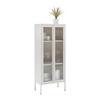 Vitrine Floyd Beige/Transparent - Transparent/Beige, MODERN, Glas/Metall (60/145/35cm) - Mömax