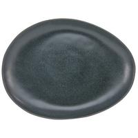 Desszertes Tányér Gourmet - fekete, Modern, kerámia (22/17/2,5cm) - Premium Living