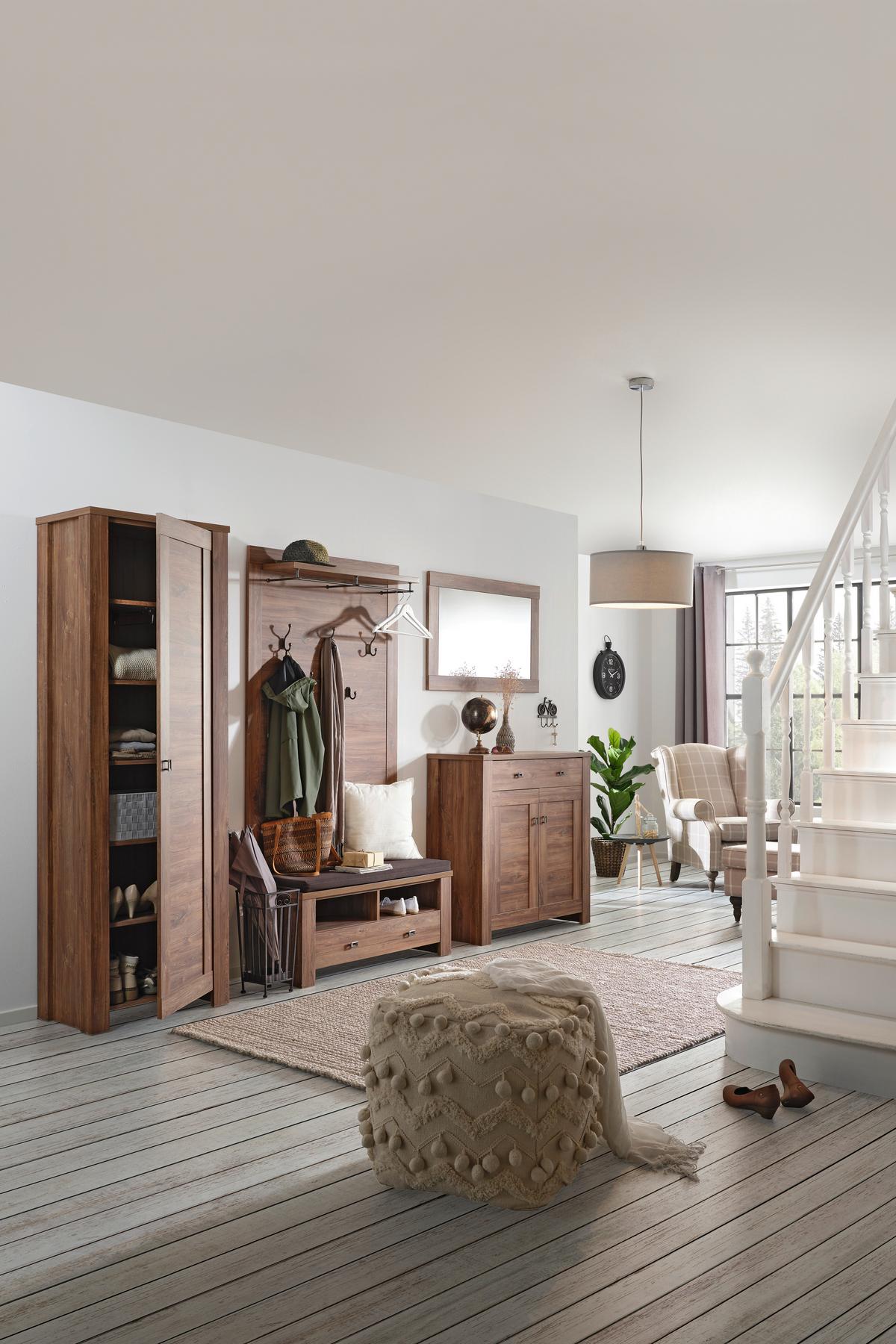 Dulap pentru pantofi BRÜSSEL - culoare lemn acacia, Lifestyle, material pe bază de lemn (100/100/40cm) - Zandiara