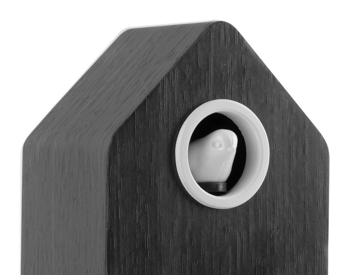 BUDZIK CUCKOO LED - czarny, Basics, materiał drewnopochodny (6/9/15.5cm) - Karlsson