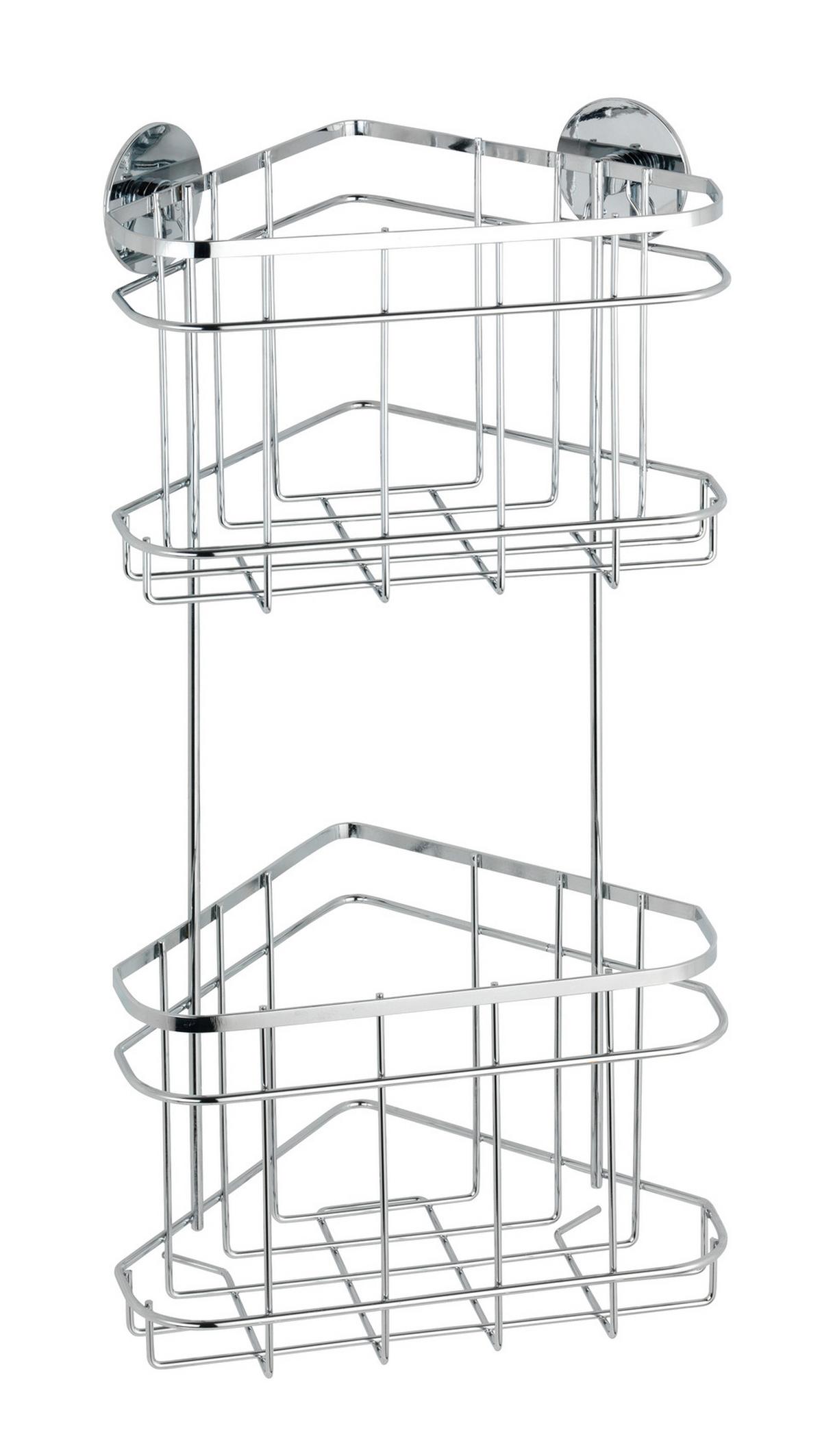Duschregal aus Edelstahl - MODERN, Metall (22,5/47,5/15,5cm) - Mömax