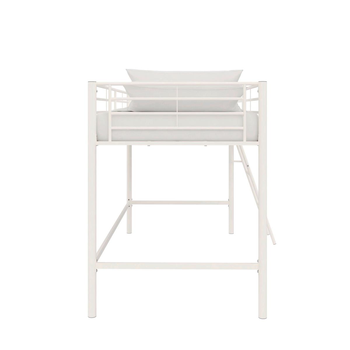 Hochbett Jodie Weiß - Weiß, Design, Metall (207/129/130cm) - MID.YOU