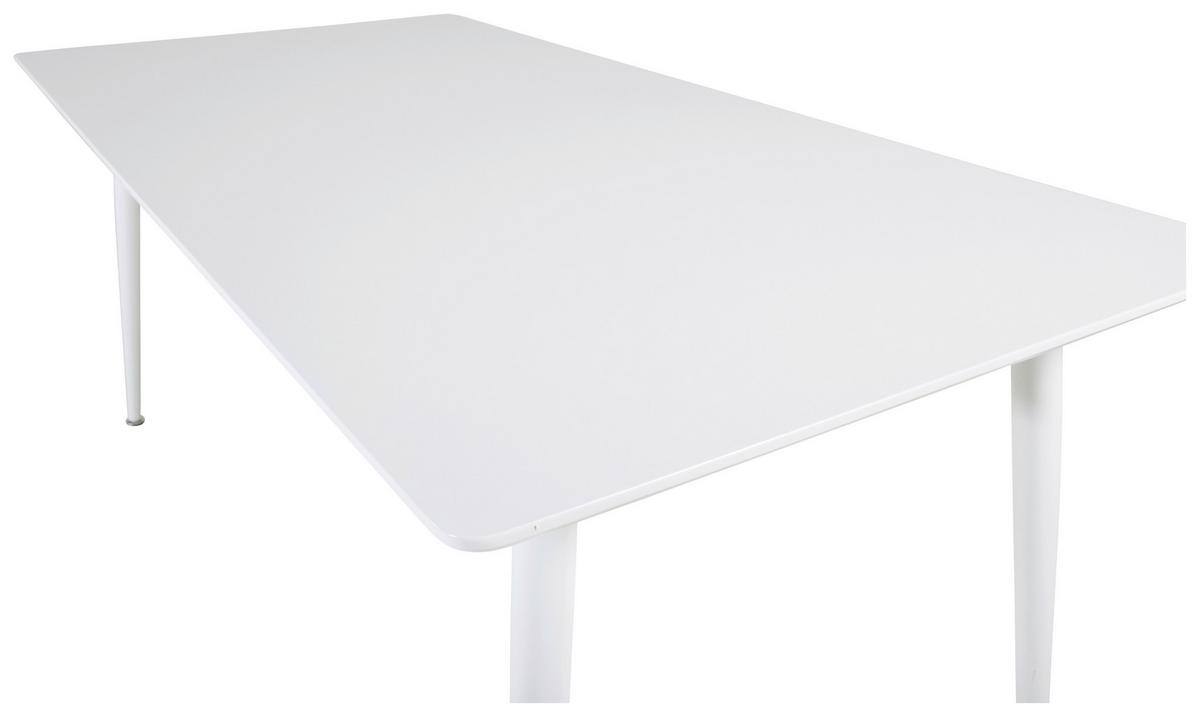 ESSTISCH POLAR - Weiß, Design, Holz/Metall (180/90/75cm) - Livetastic