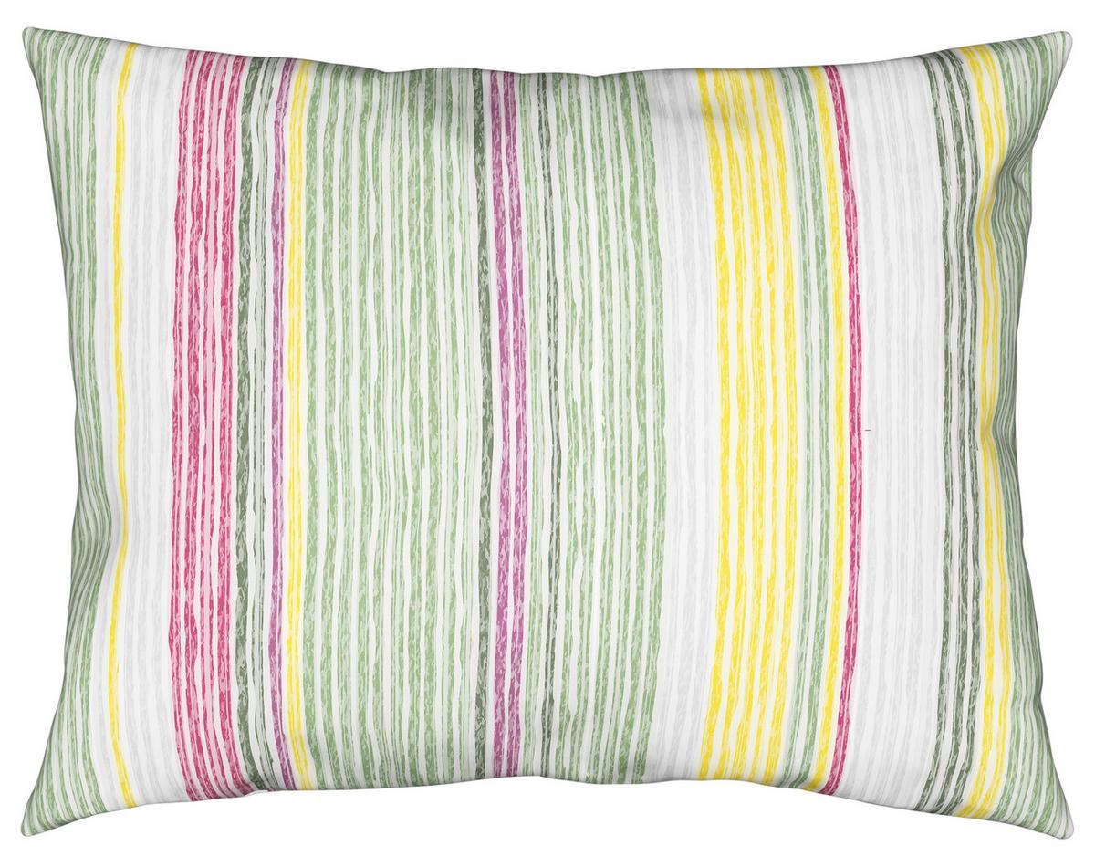 Bettwäsche Sara in Bunt ca. 160x210cm - Pink/Grün, Konventionell, Textil (160/210cm) - Modern Living