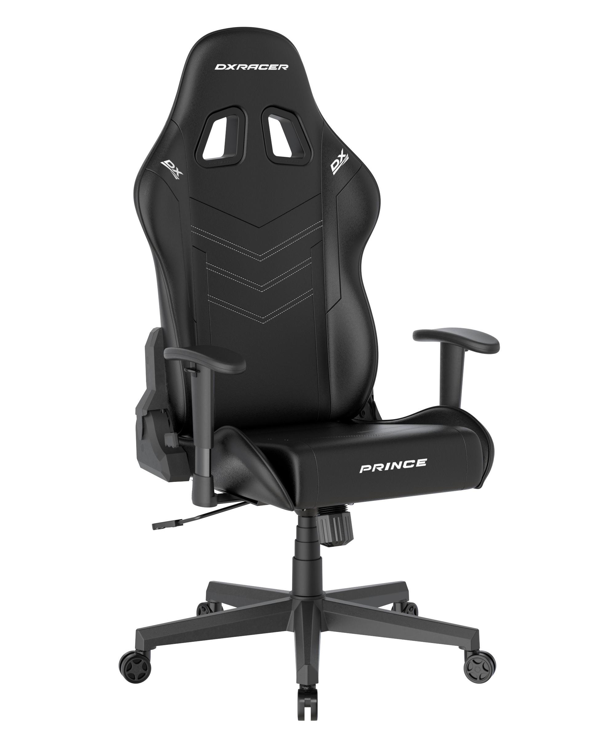 Gamingstuhl Prince Schwarz - Schwarz/Weiß, KONVENTIONELL, Kunststoff/Textil (70/132/70cm) - Dxracer