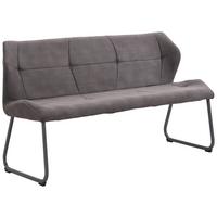 Klop Rimini, Siva - siva, Moderno, kovina/tekstil (160/86/63cm) - Modern Living