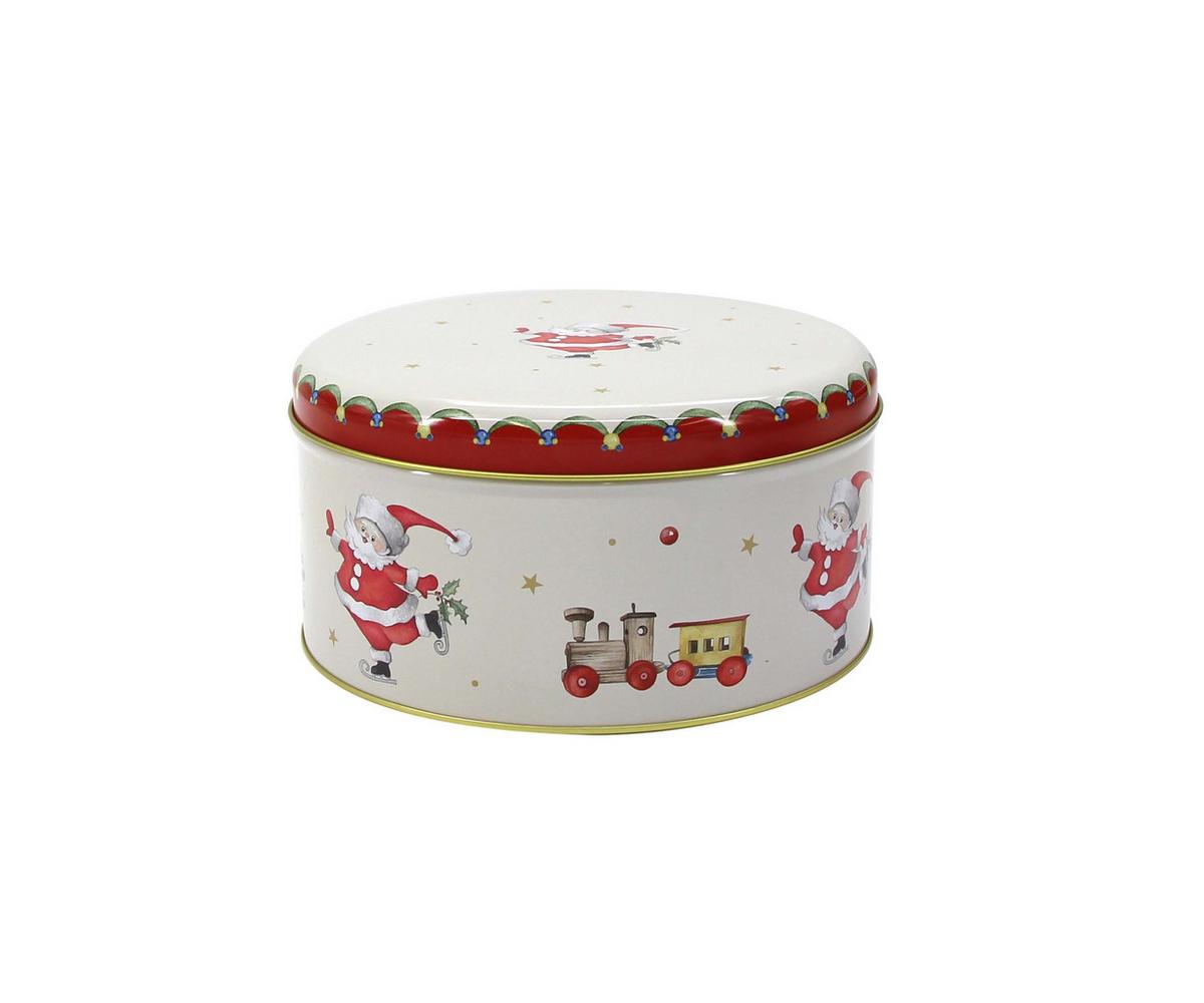 Keksdosenset XMAS 3-teilig - Sandfarben/Rot, Konventionell, Metall - Modern Living