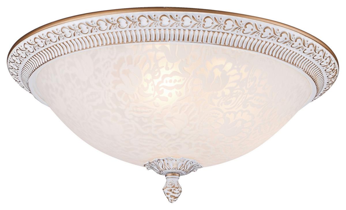 DECKENLEUCHTE PASCAL - Weiss/Goldfarben, Basics, Glas/Metall (35/19/35cm) - MAYTONI