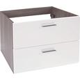 Omarica Za Pod Umivalnik Avensis - bela/hrast, Moderno, kovina/leseni material (75/53/45cm) - Mömax modern living