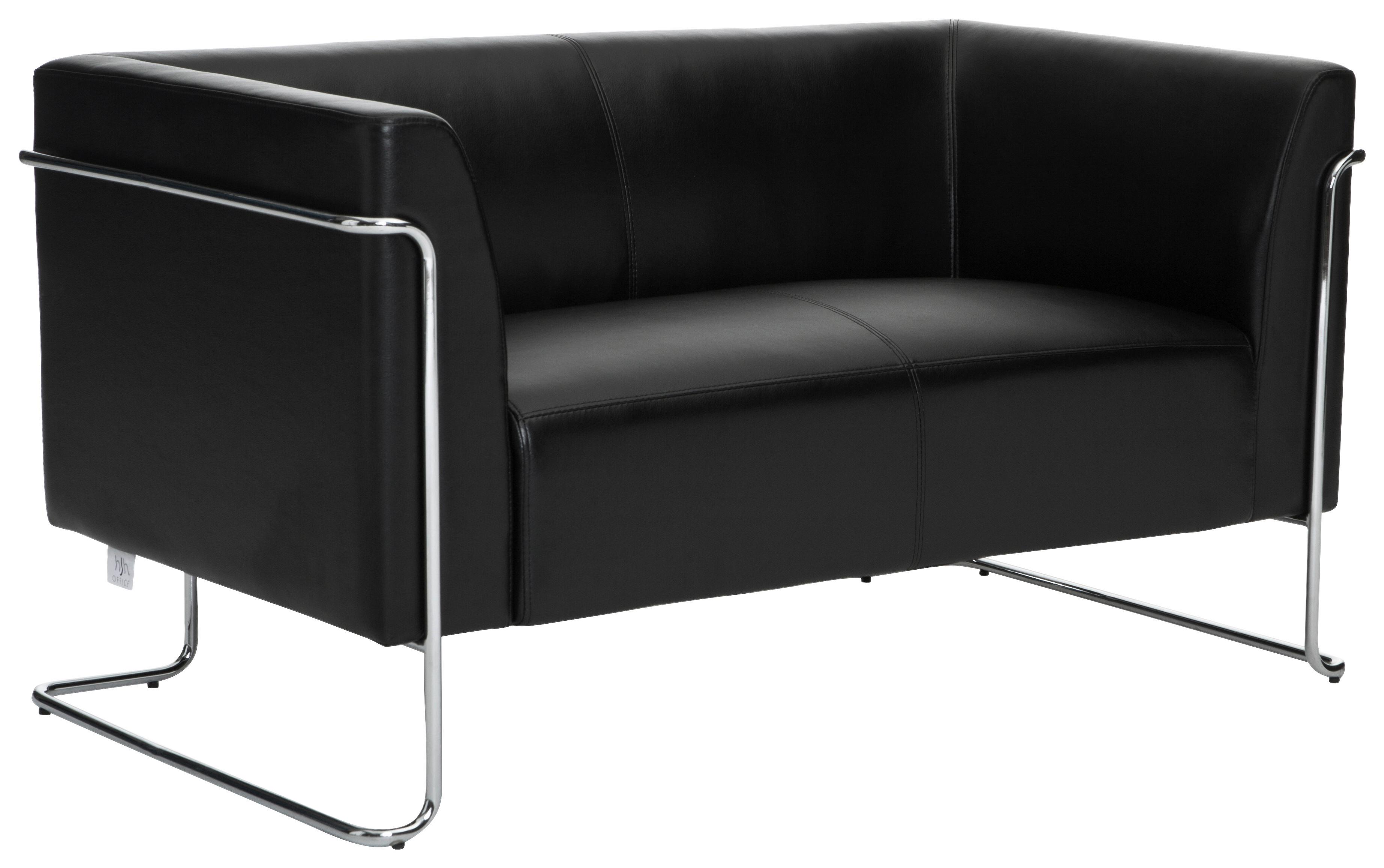 Dvosed Curacao, Črna - srebrne barve/črna, Moderno, kovina/tekstil (130/71/74cm) - MID.YOU