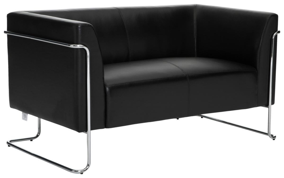 Dvosed Curacao, Črna - srebrne barve/črna, Moderno, kovina/tekstil (130/71/74cm) - MID.YOU