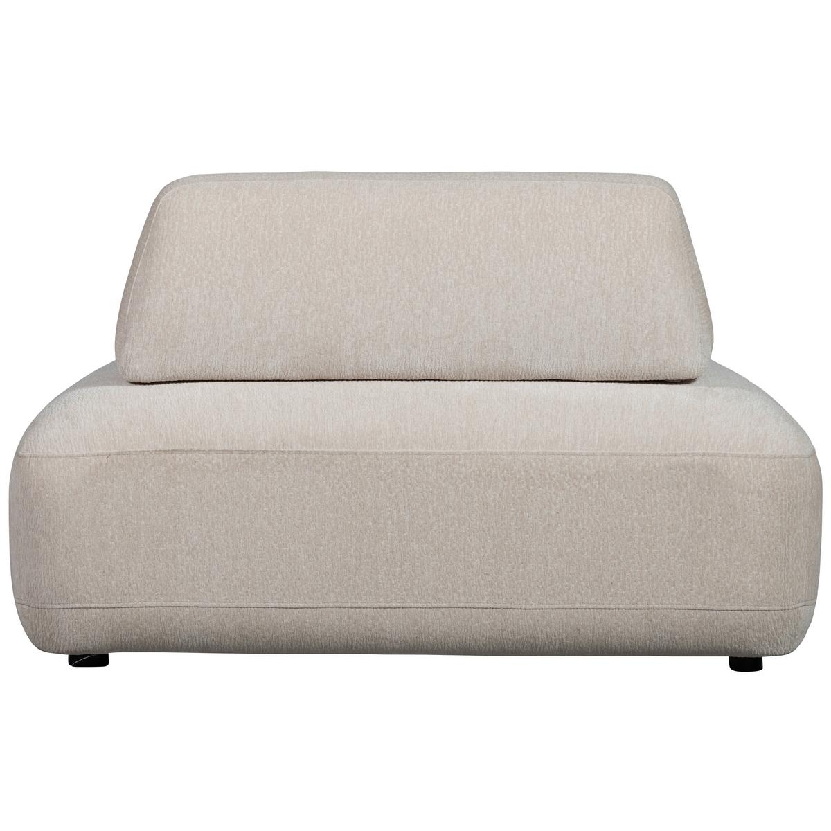 Sessel Sterck Sandfarben - Sandfarben/Schwarz, Design, Kunststoff/Textil (100/70/116cm) - Livetastic