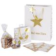 Geschenktasche Bella Weiß/Goldfarben - Goldfarben/Weiß, Papier (25/33/11cm)