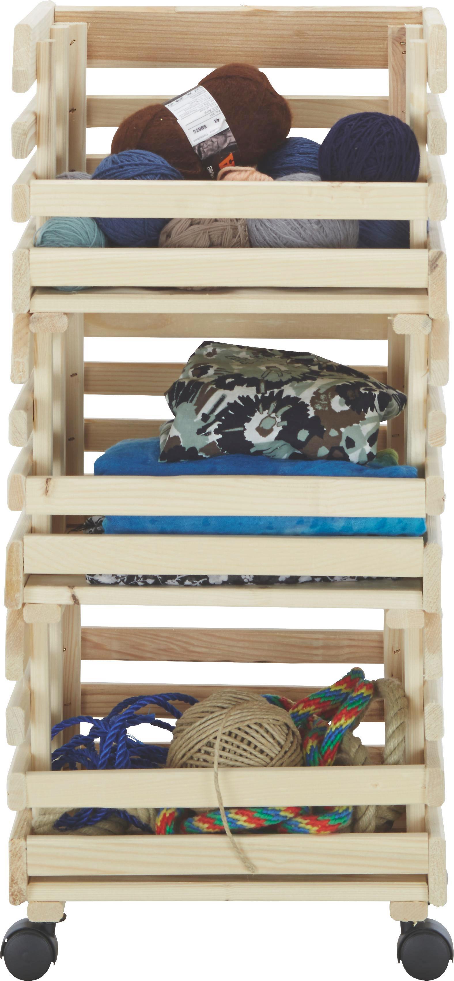 Beistellregal Naturfarben - Naturfarben, Holz (34/80/30cm) - Mömax modern living