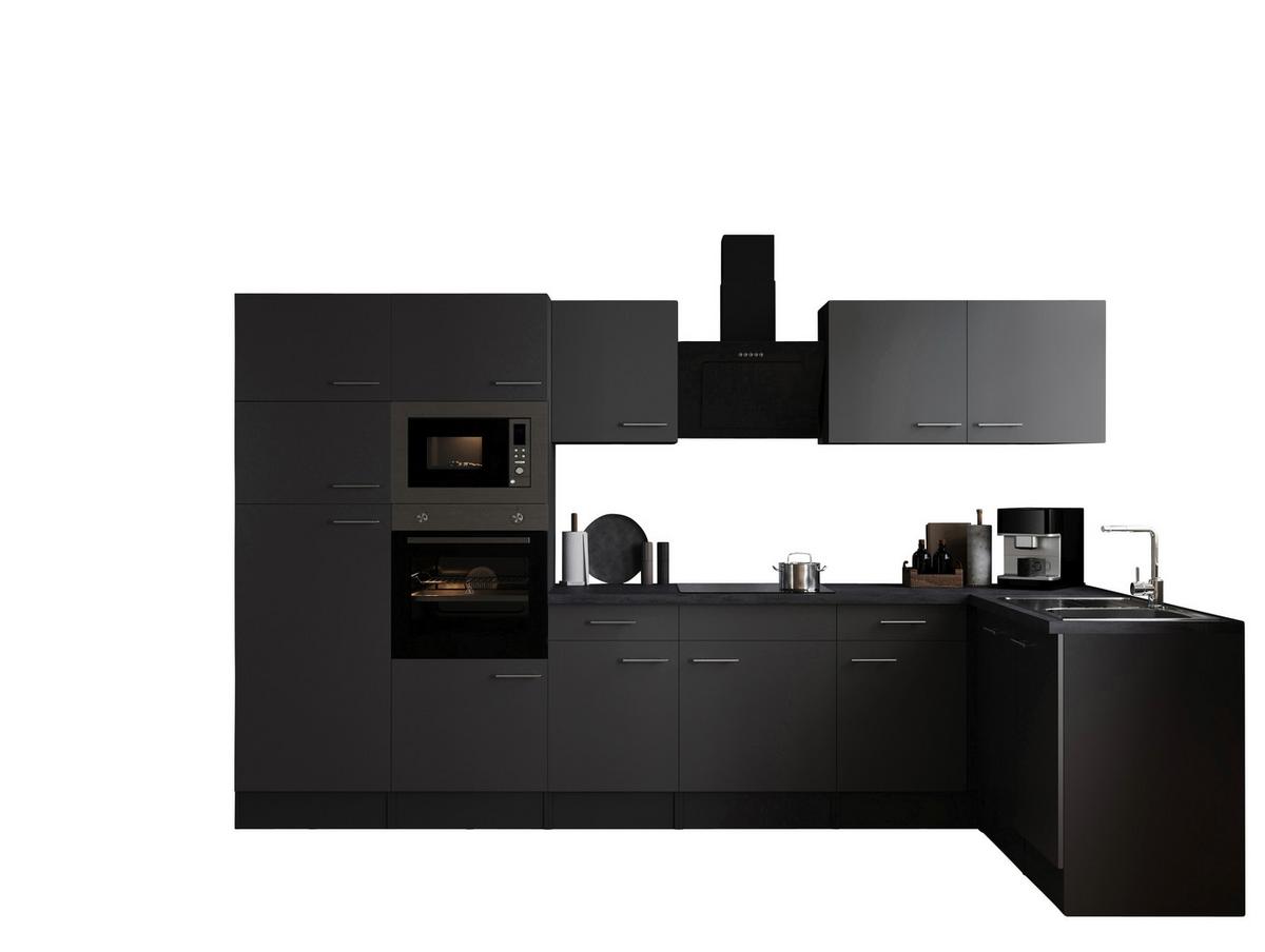 Kotna Kuhinja Z Aparati Oliver, 340x172cm - srebrne barve/siva, Design, kovina/leseni material (340/172cm) - Respekta