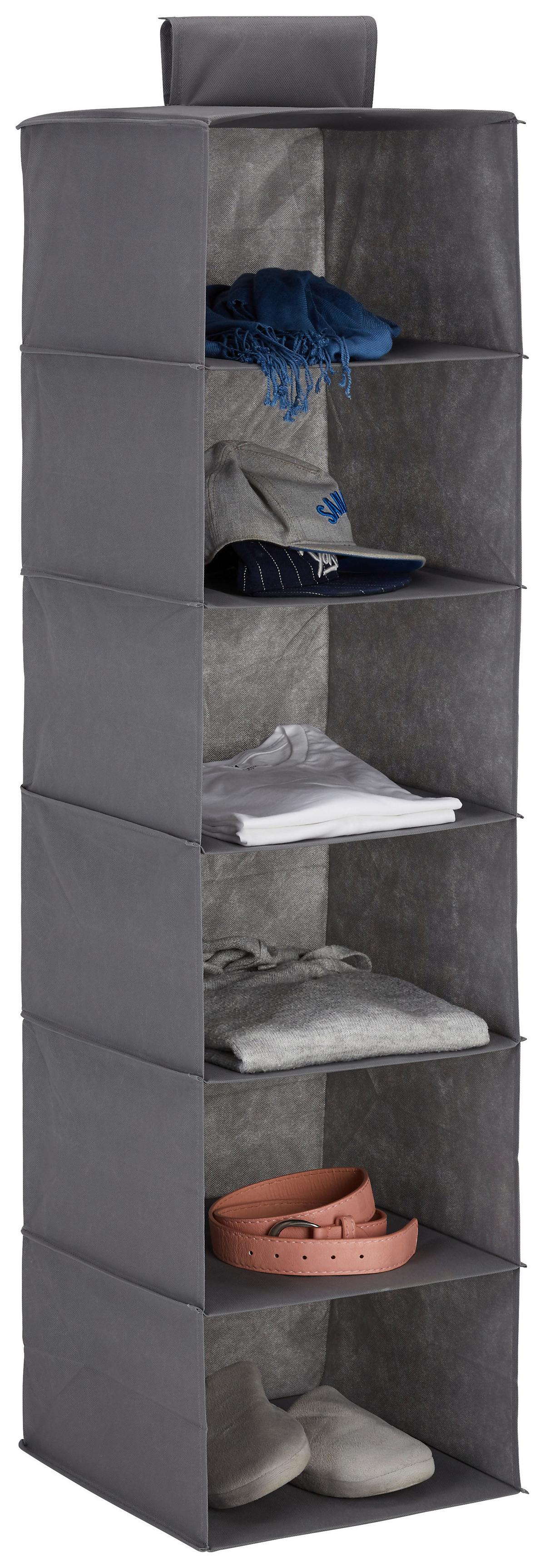 Organizator suspendat KLÄCK -SB- - gri, Konventionell, carton/textil (33/125/35cm) - Modern Living