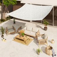 Sonnensegel Netzi Weiß ca. 300x300cm - Weiß, Basics, Textil (300/300cm)