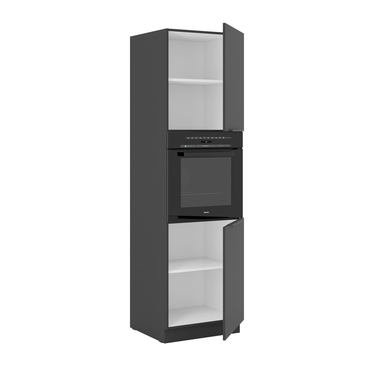 Element Za Ugradni Šporet Siena - crna, Moderno, metal/pločasti materijal (60/210/57cm) - Modern Living