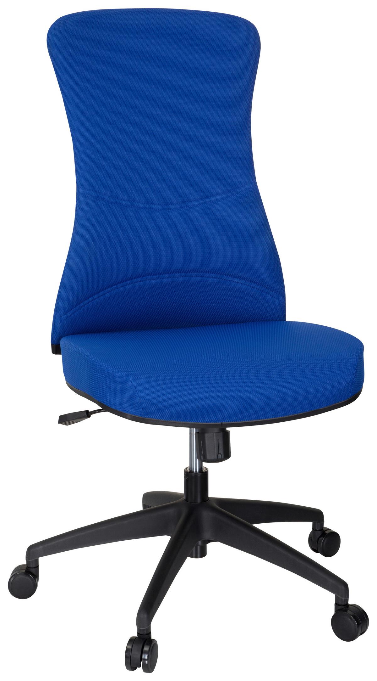 Pisarniški Stol Office Xt, Modra - modra/črna, Moderno, umetna masa/tekstil (54/116/65cm) - MID.YOU