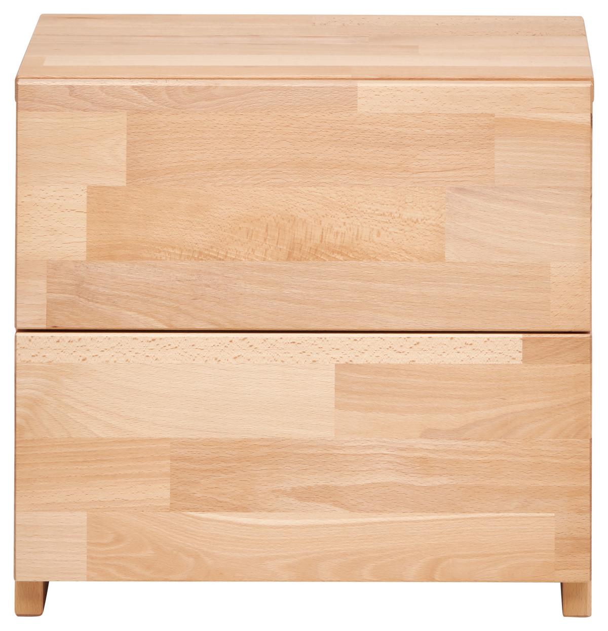 SZAFKA NOCNA PETER 2 - buk twardzielowy, Natur, drewno (40/37/33cm) - MID.YOU