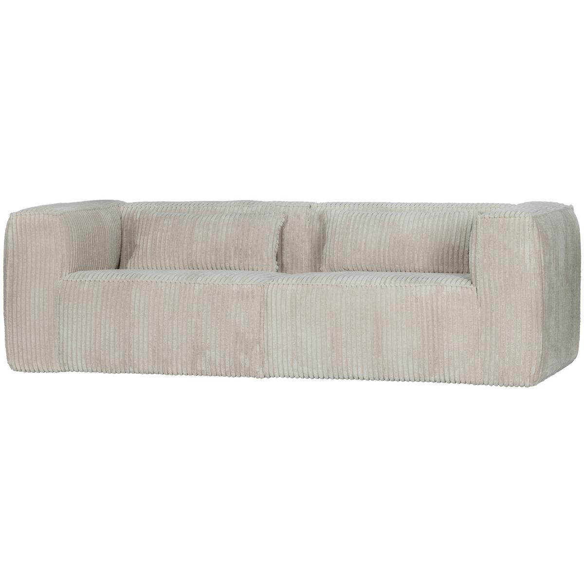 3,5-SITZER Bean Naturfarben B: 242cm - Naturfarben, Design, Kunststoff/Textil (242/73/96cm) - Livetastic