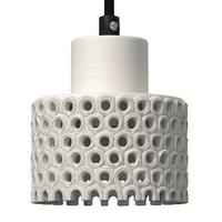 Hängeleuchte Lace Weiß max. 40 Watt - Weiß, MODERN, Keramik (12/167cm) - Bessagi Home