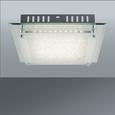 LED-Deckenleuchte Chris, max. 12 Watt - Chromfarben/Weiß, MODERN, Glas/Metall (28/7cm) - MÖMAX modern living