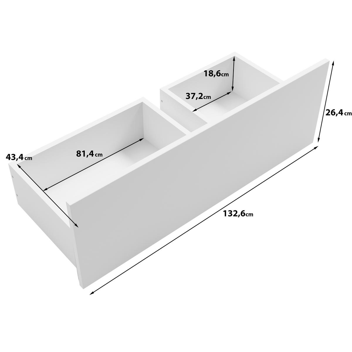 Omara Za Oblačila Spirit, Bela - črna/bela, Konvencionalno, kovina/leseni material (134,5/192,9/51cm) - P & B