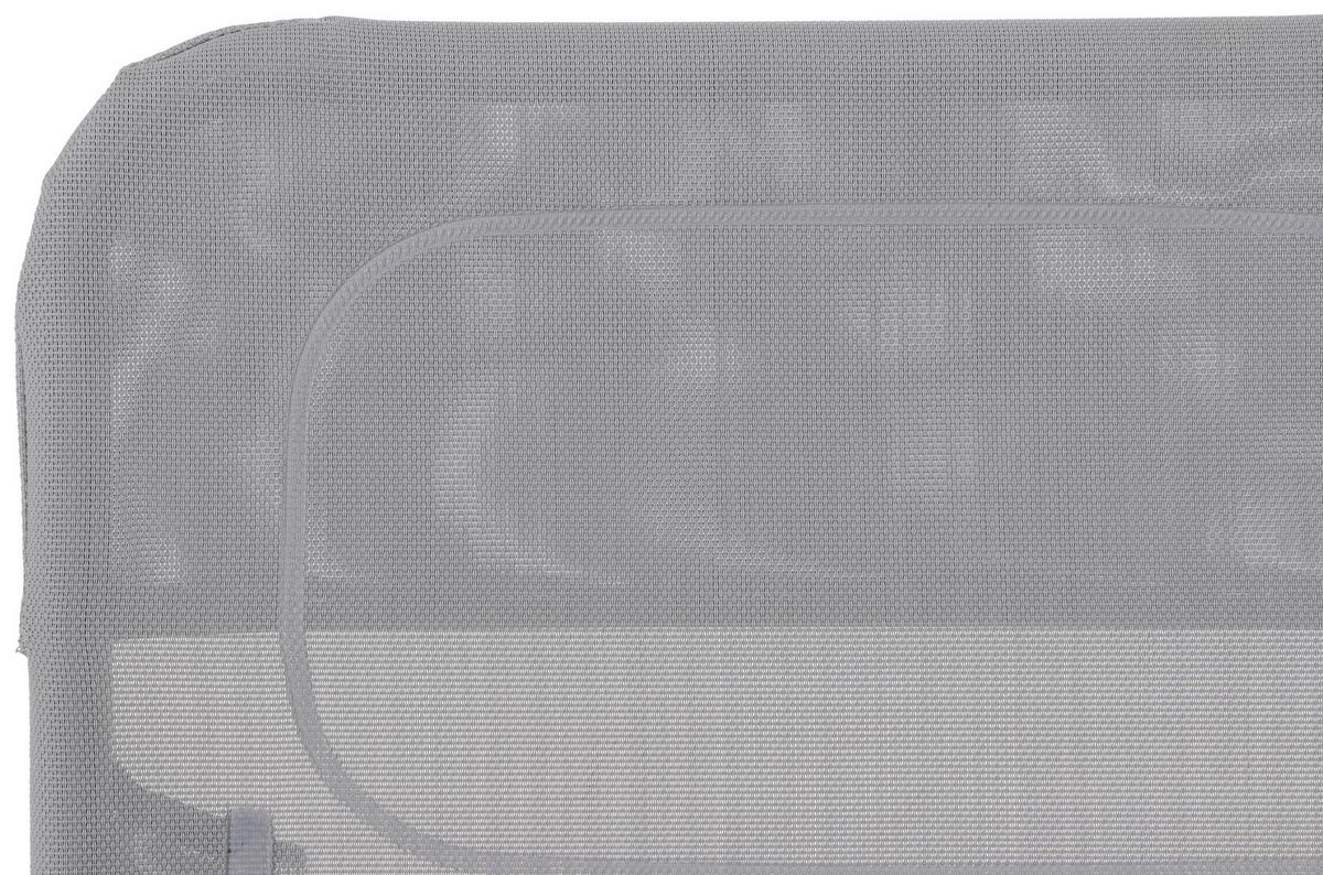 Gartenliege Anco Hellgrau Stahl - Anthrazit/Hellgrau, MODERN, Textil/Metall (72,5/103,5/144cm) - Siena Garden