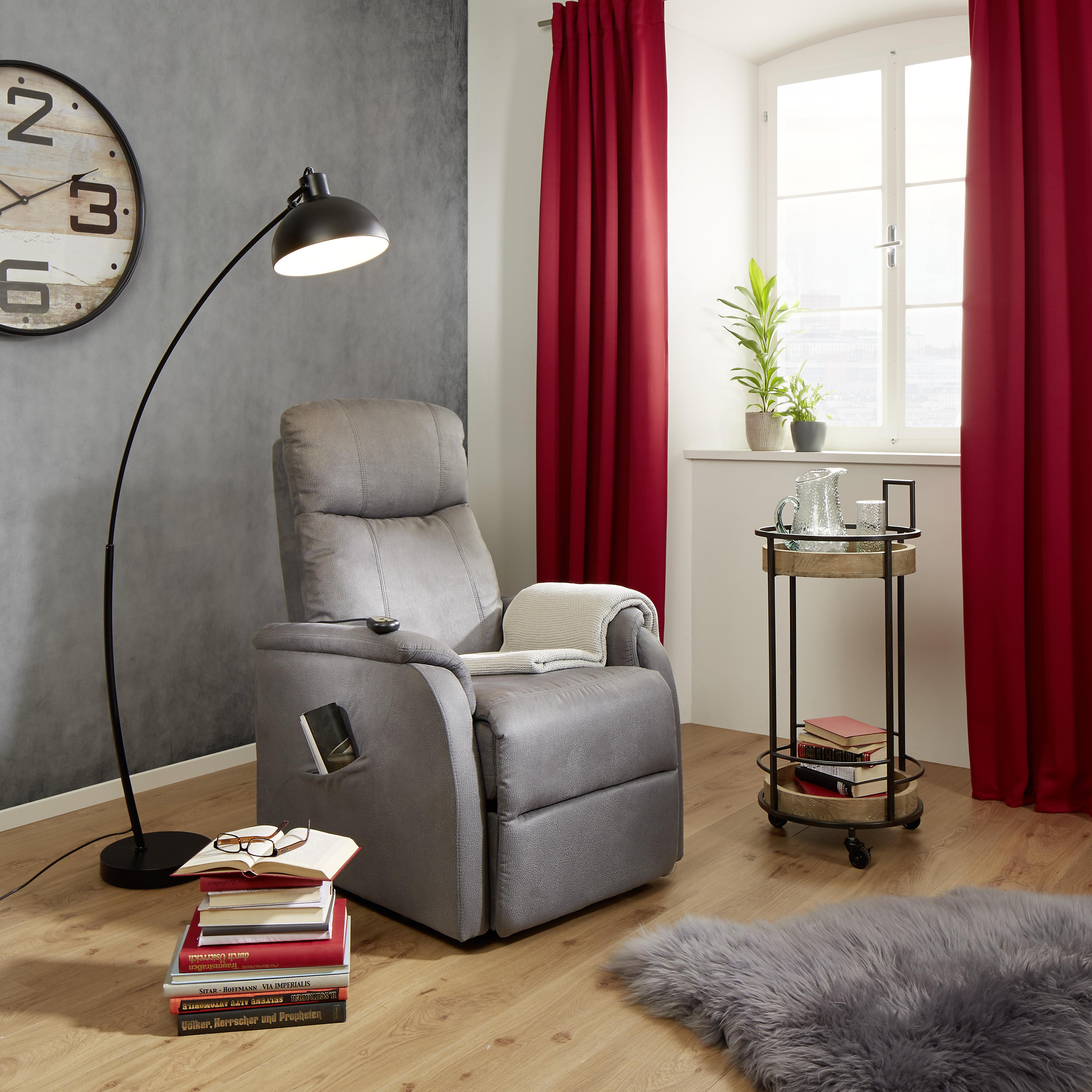 Scaun de relaxare JOHNSY - gri, Konventionell, plastic/metal (73/110/94cm) - Mömax