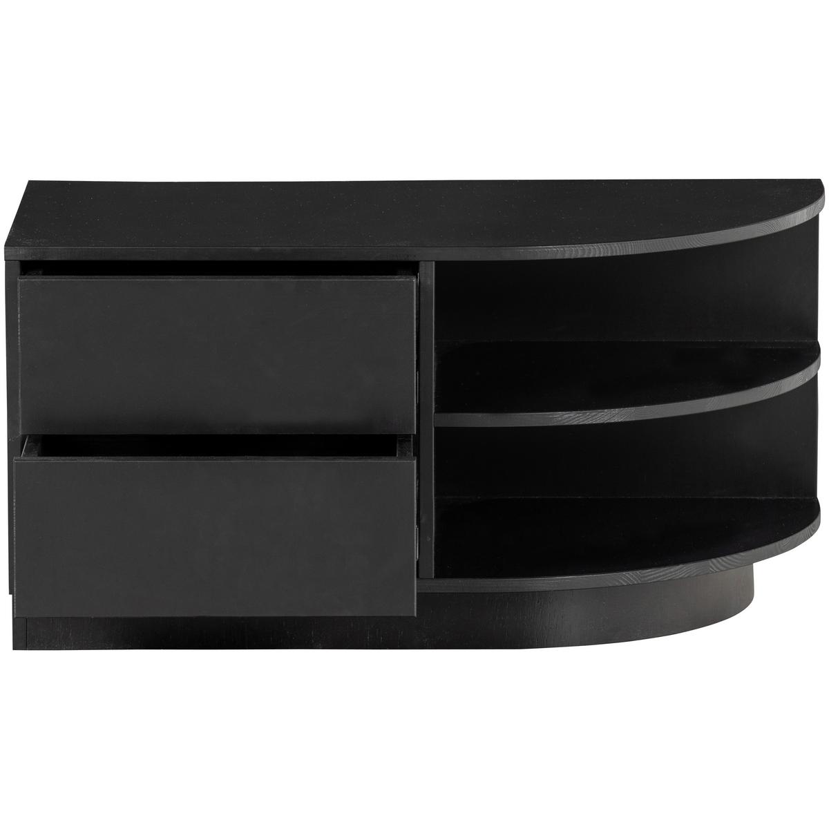 Lowboard Finca Schwarz - Schwarz, Design, Holz (78/40/40cm) - Livetastic