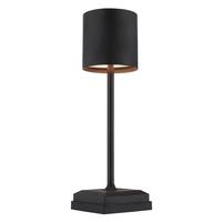 Akku-Tischleuchte Dixon Opal/Schwarz max. 1,5 Watt - Schwarz, MODERN, Kunststoff/Metall (9,7/9,7/32cm) - Globo